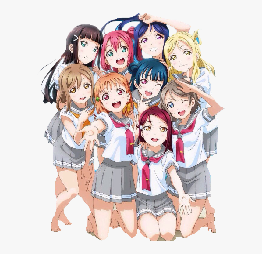 Love Live Sunshine Png - Love Live Aqours Png, Transparent Png, Free Download