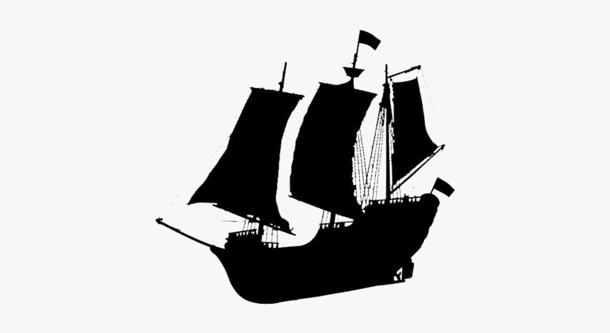 Ship Png Transparent Images - Black Pirate Transparent Background Ship Clipart, Png Download, Free Download
