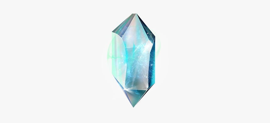Blue Glowing Crystal Png, Transparent Png - kindpng