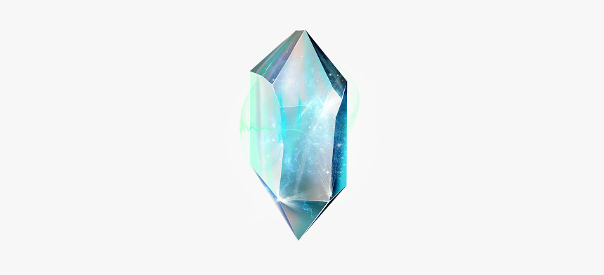 Blue Glowing Crystal Png, Transparent Png, Free Download