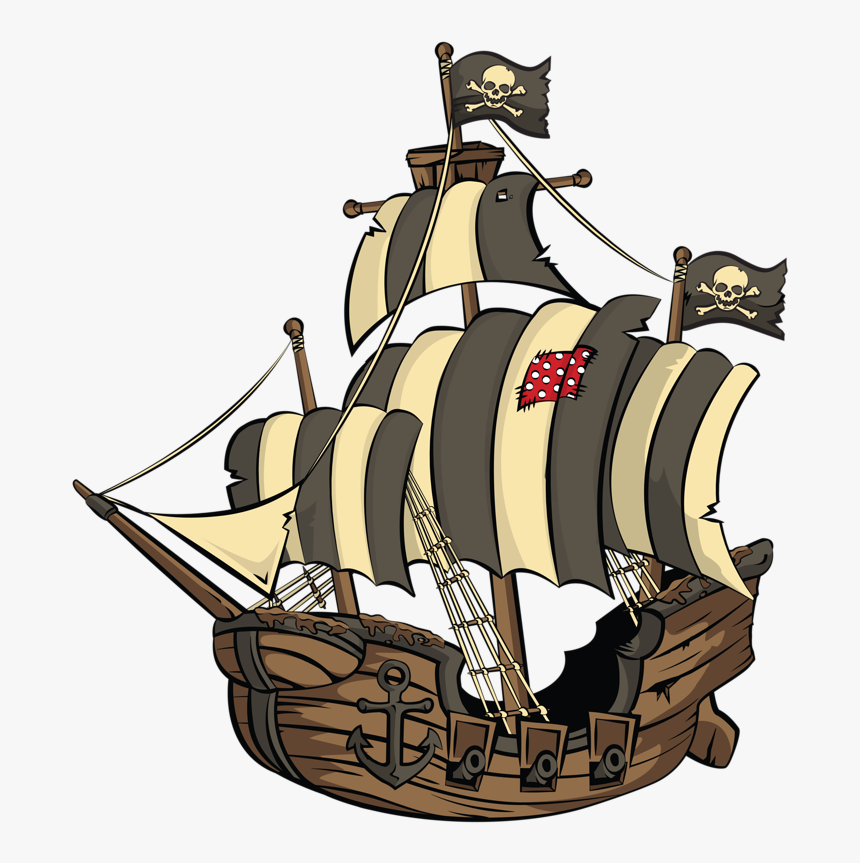 Pirate Artpirate Lifepirate Shipswooden Shippiratesfont - Galleon Cartoon, HD Png Download, Free Download