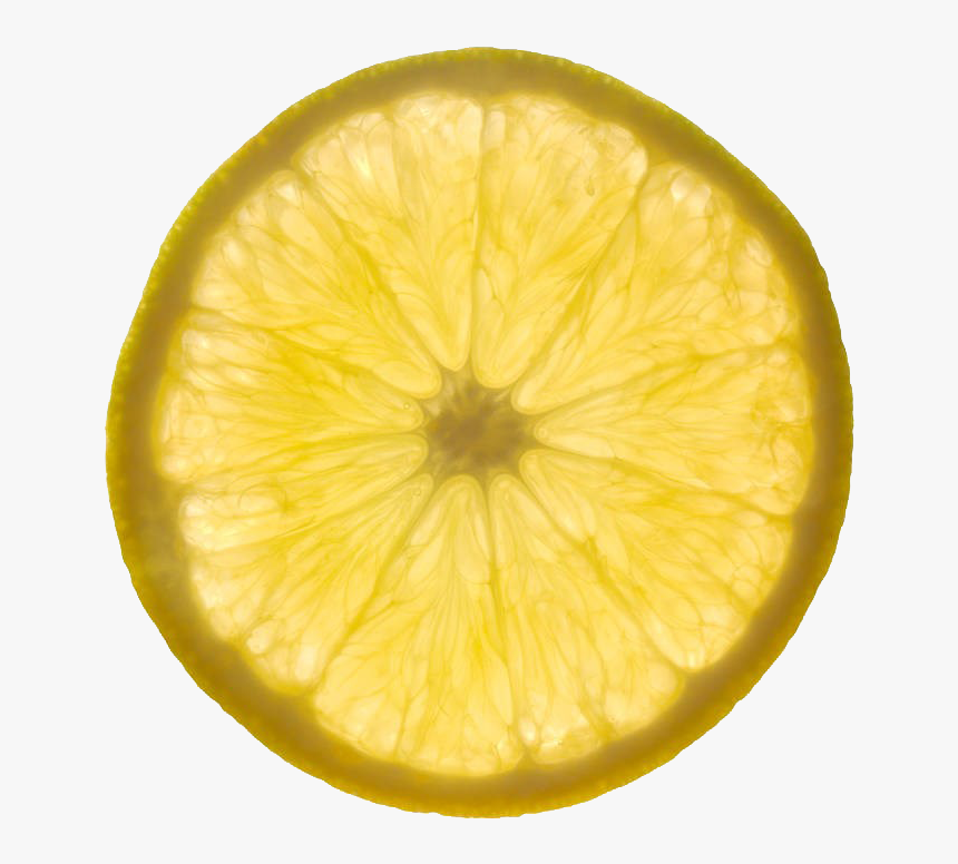 Yellow Backlit Lemon Slices Png Download - Sweet Lemon, Transparent Png, Free Download