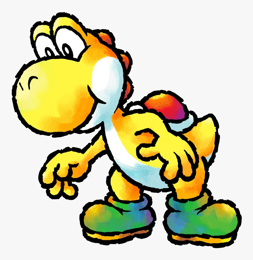 Yoshi"s Island Download Free Clipart With A Transparent - Yoshi's Island Yellow Yoshi, HD Png Download, Free Download