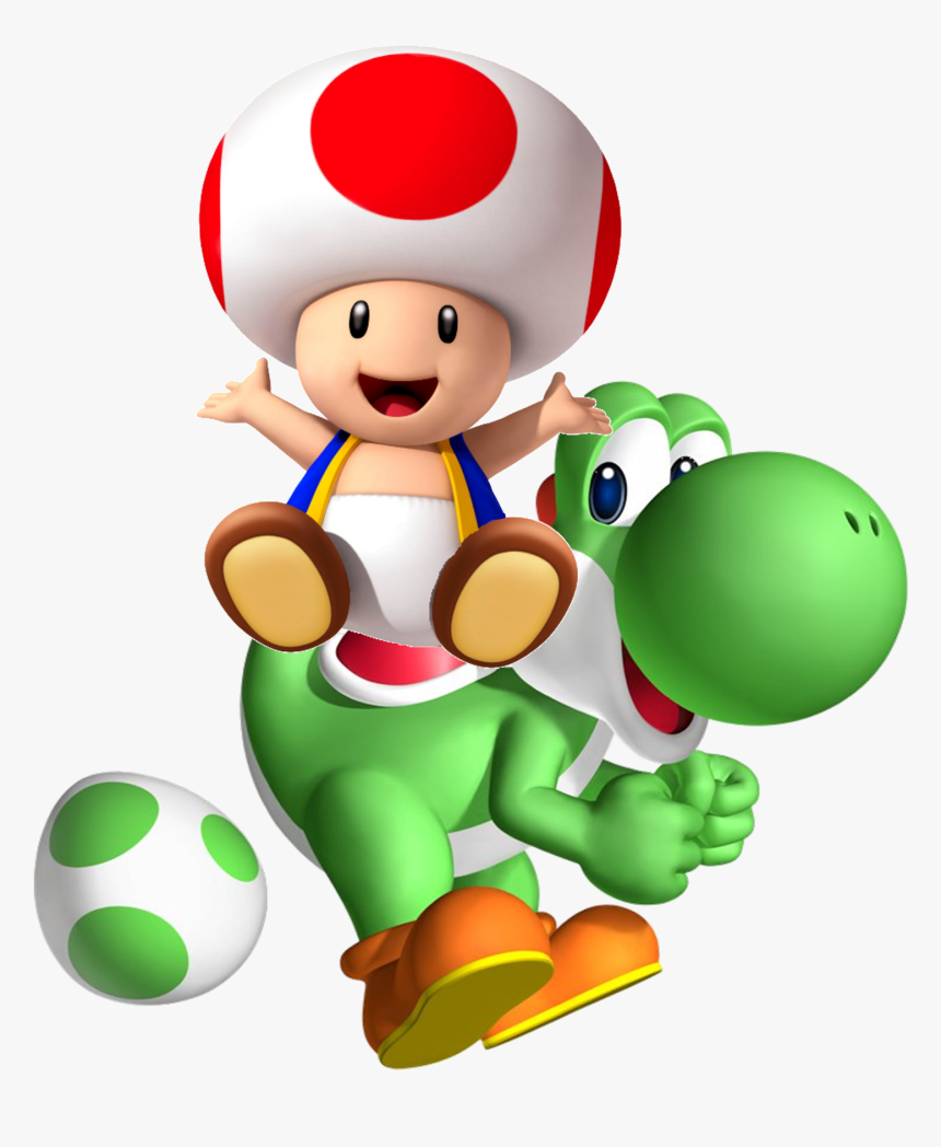 Toad In Yoshi Sl - Mario Toad And Yoshi, HD Png Download, Free Download