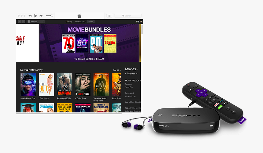 Watch Itunes Movies On Roku - Iphone, HD Png Download, Free Download