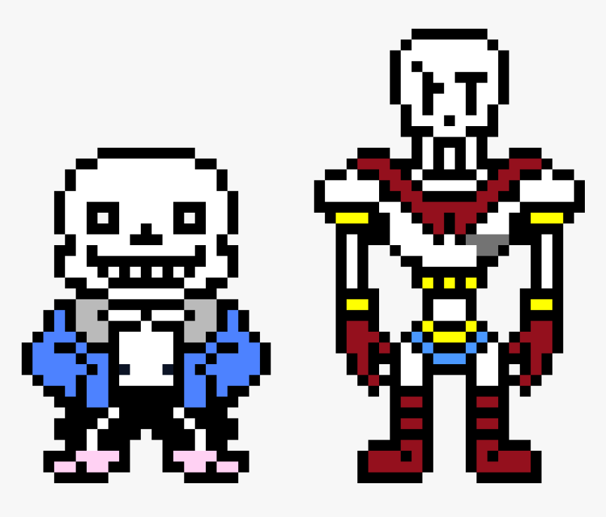 And9gcqh Mwt Pixel Art Maker Sans @koolgadgetz - Sans And Papyrus Sprite, HD Png Download, Free Download