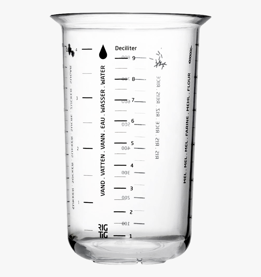 Measuring Cup Png - Deciliter Beaker, Transparent Png, Free Download