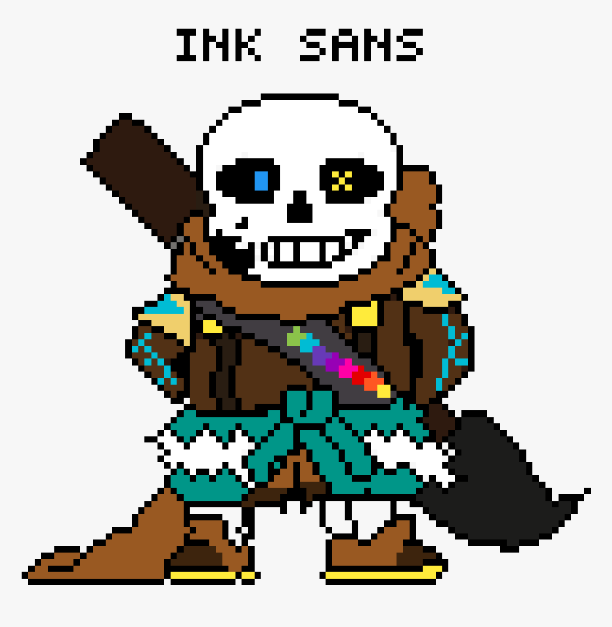 Ink Sans Pixel Art, HD Png Download, Free Download