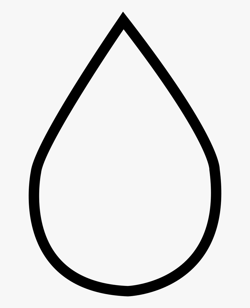 Drip - Water Drop Outline Vector, HD Png Download, Free Download