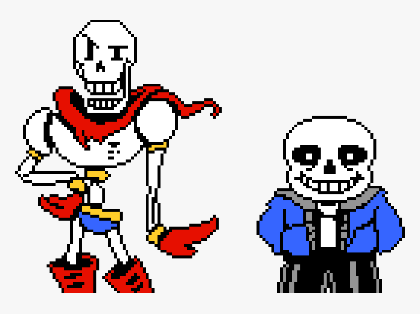 Sans And Papyrus - Undertale Papyrus Colored Sprite, HD Png Download, Free Download