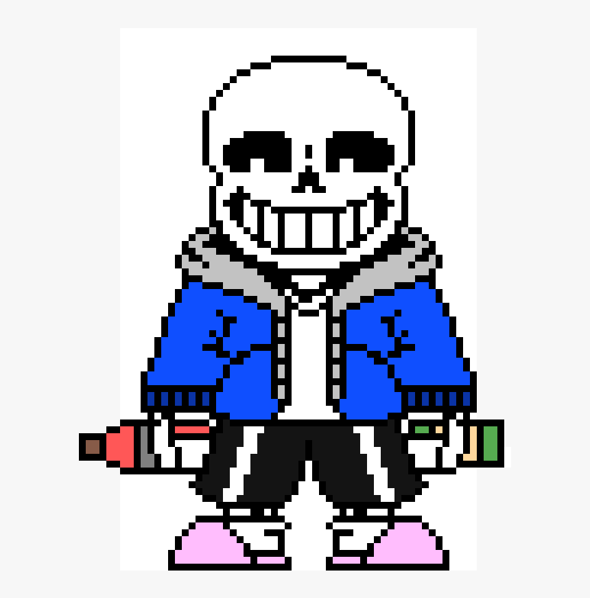 De Sans Pixel Art , Transparent Cartoons - Killer Sans Pixel Art, HD Png Download, Free Download