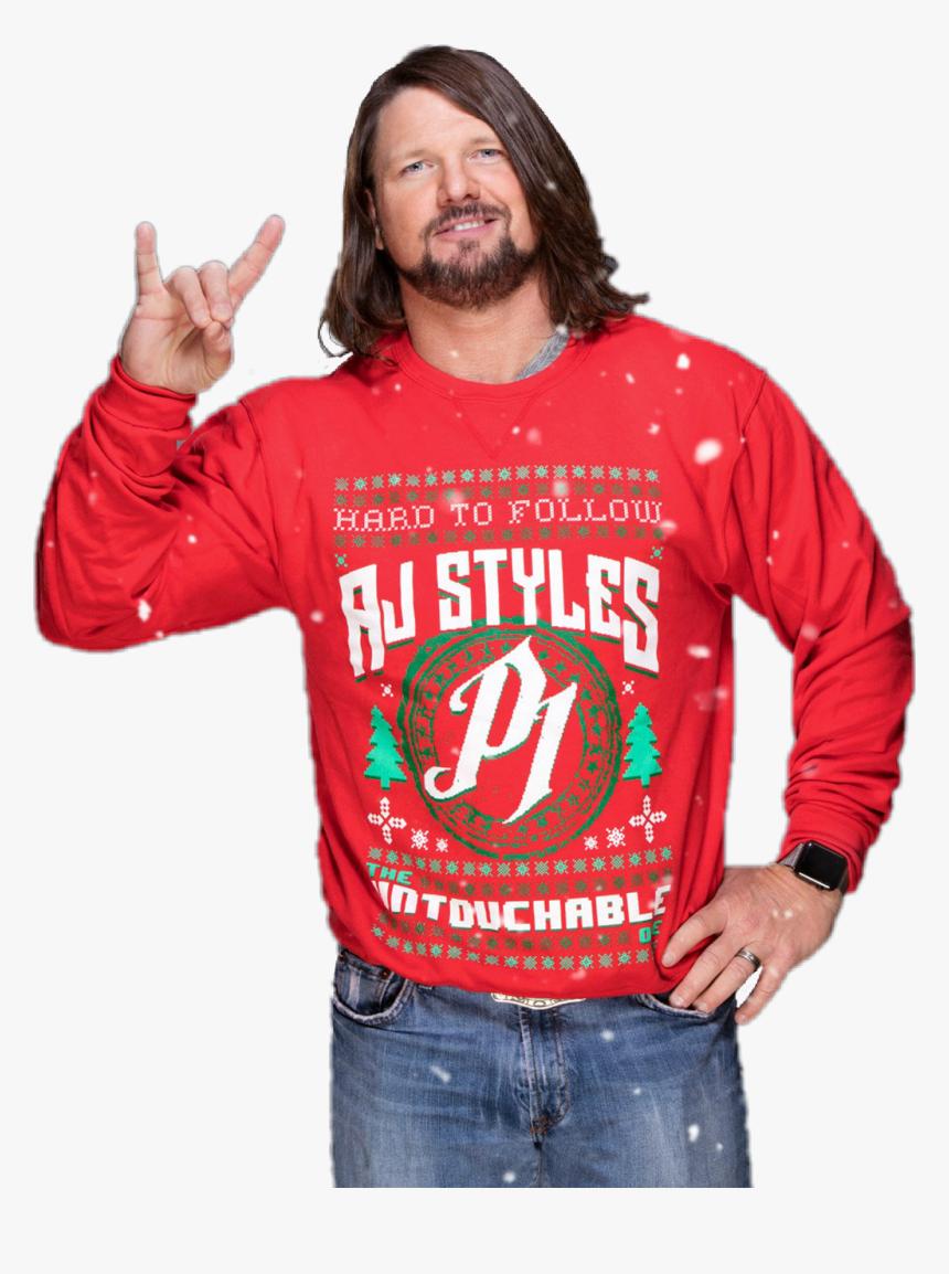 Wwe Christmas Aj Styles, HD Png Download, Free Download