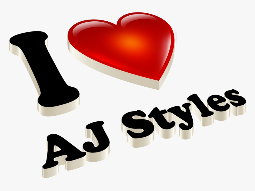 Aj Styles Heart Name Transparent Png - Kamlesh Love, Png Download, Free Download