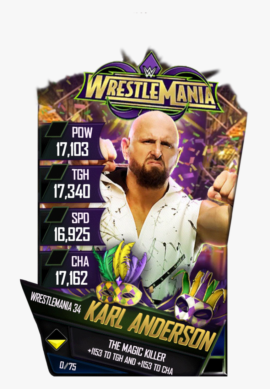 Karlanderson S4 19 Wrestlemania34 - Wwe Supercard Wrestlemania 34, HD Png Download, Free Download