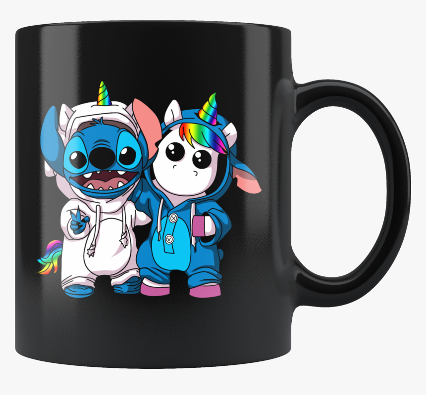 Stitch Disney & Unicorn Mug - Stitch And A Unicorn, HD Png Download, Free Download