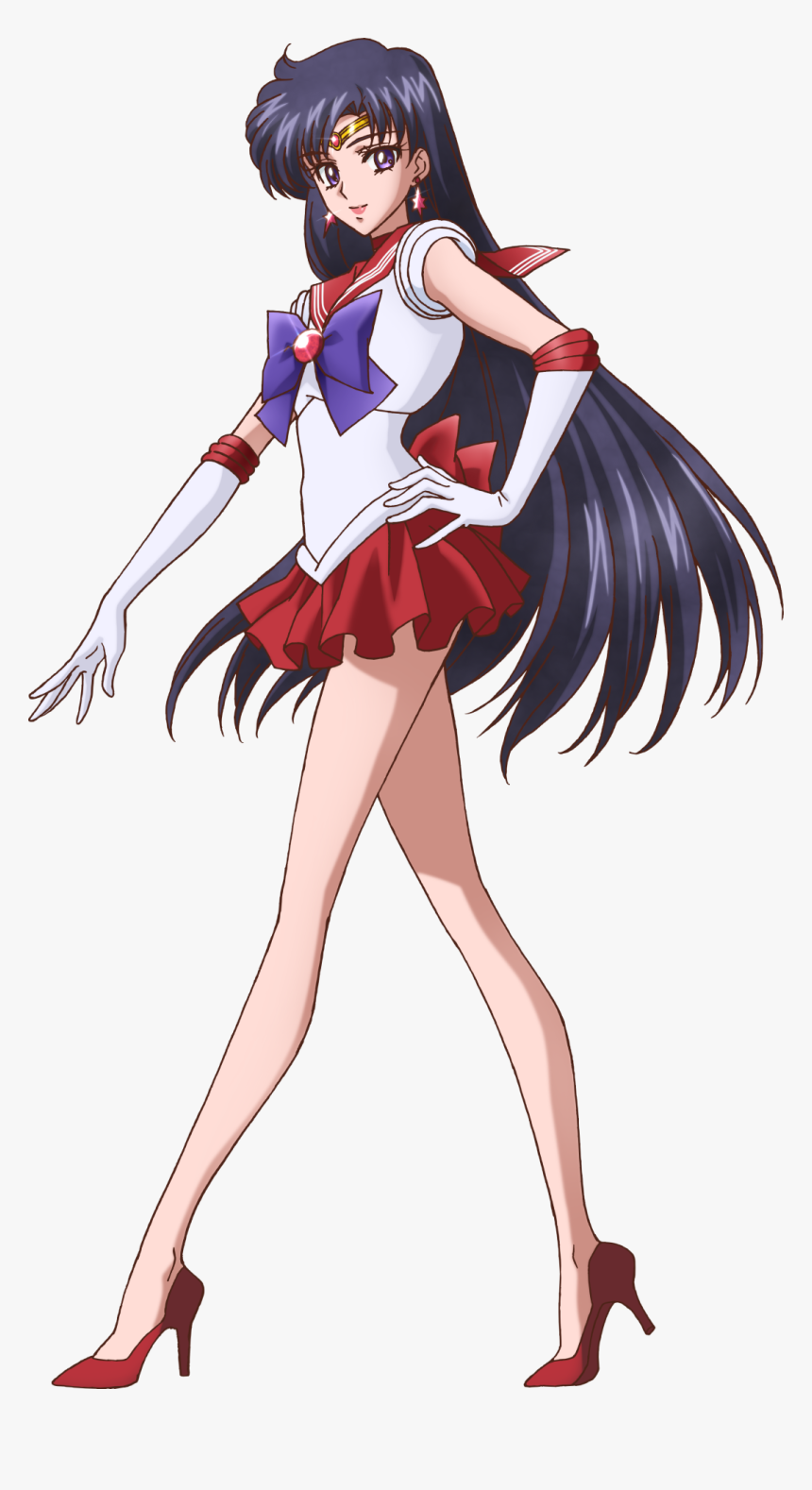 Brown-hair - Transparent Sailor Mars Crystal, HD Png Download, Free Download