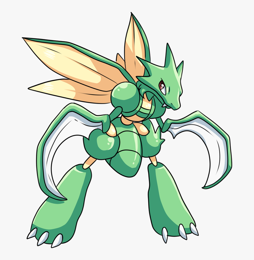 Pokemon 123 Scyther Pokedex - Pokemon Scyther Png, Transparent Png, Free Download