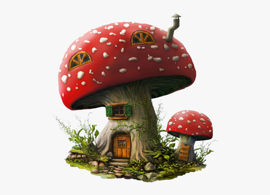 House Drawing Mushroom Png File Hd Clipart - Fairy Mushroom House Clipart, Transparent Png, Free Download