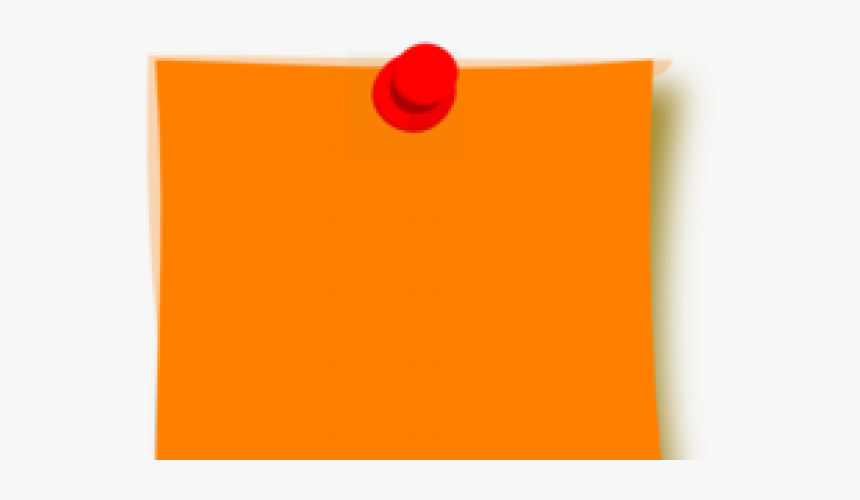 Clip Art Post It Clipart - Post It Clipart Orange, HD Png Download, Free Download