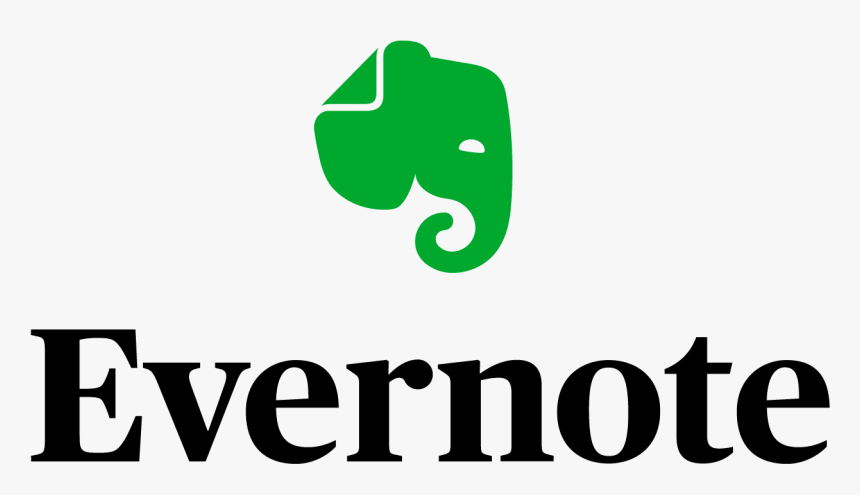 Evernotelogo Stacked - Evernote Logo, HD Png Download, Free Download