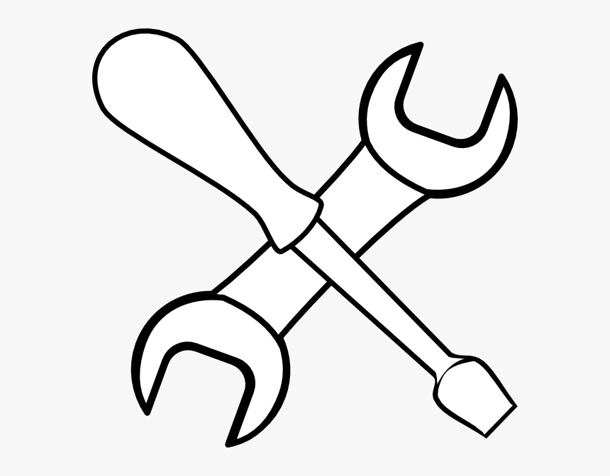 White Tools Svg Clip Arts - Tool Clipart Black And White, HD Png Download, Free Download