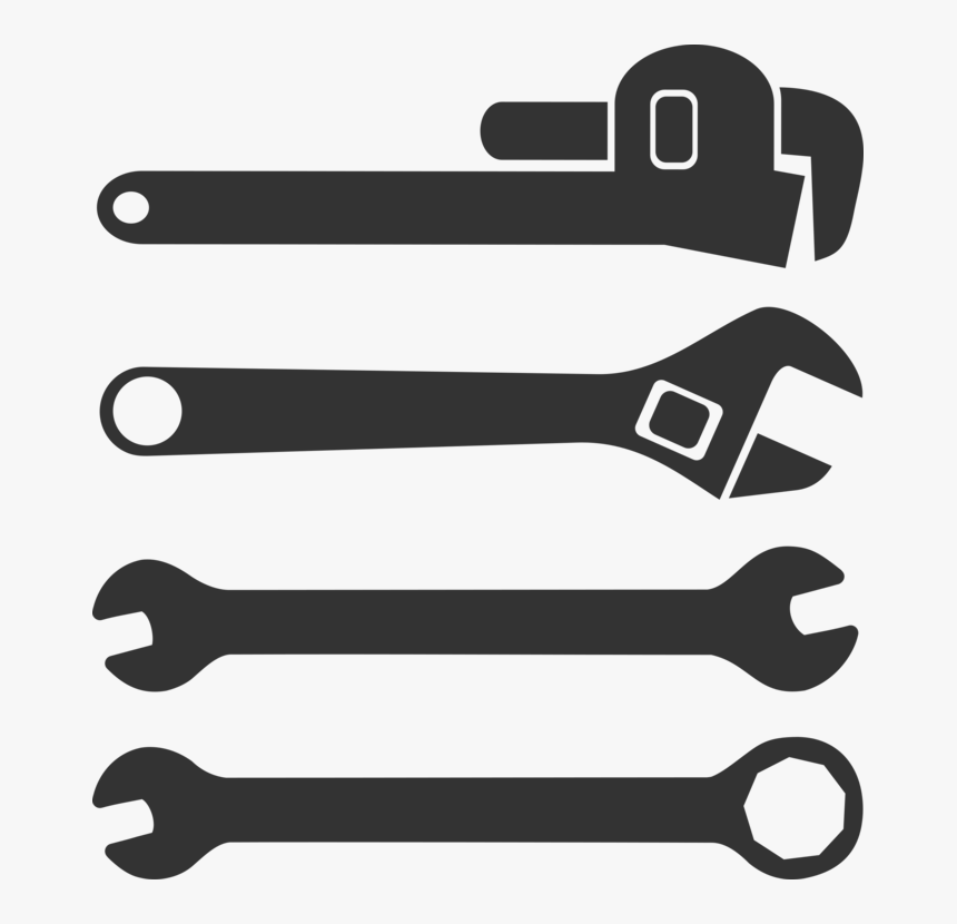 Angle,tool,hardware Accessory - Adjustable Wrench Clipart Png, Transparent Png, Free Download