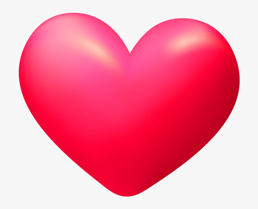 D Transparent Png - Pink Heart Png 3d, Png Download, Free Download