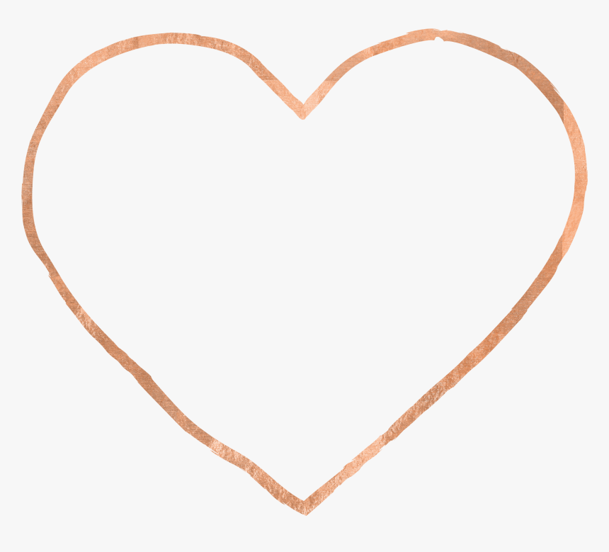 Transparent Glitter Heart Png - Rose Gold Heart Clipart, Png Download, Free Download
