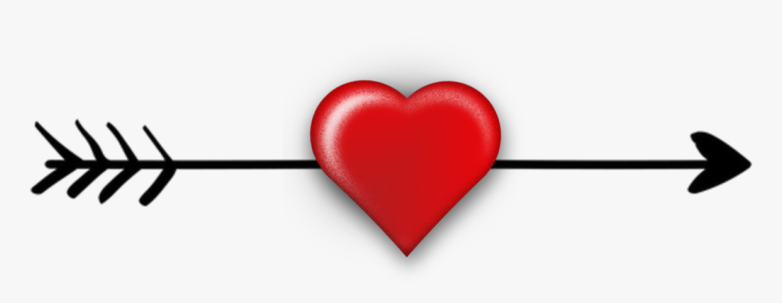 Transparent Flèche Png - Arrow With Heart Clipart, Png Download, Free Download