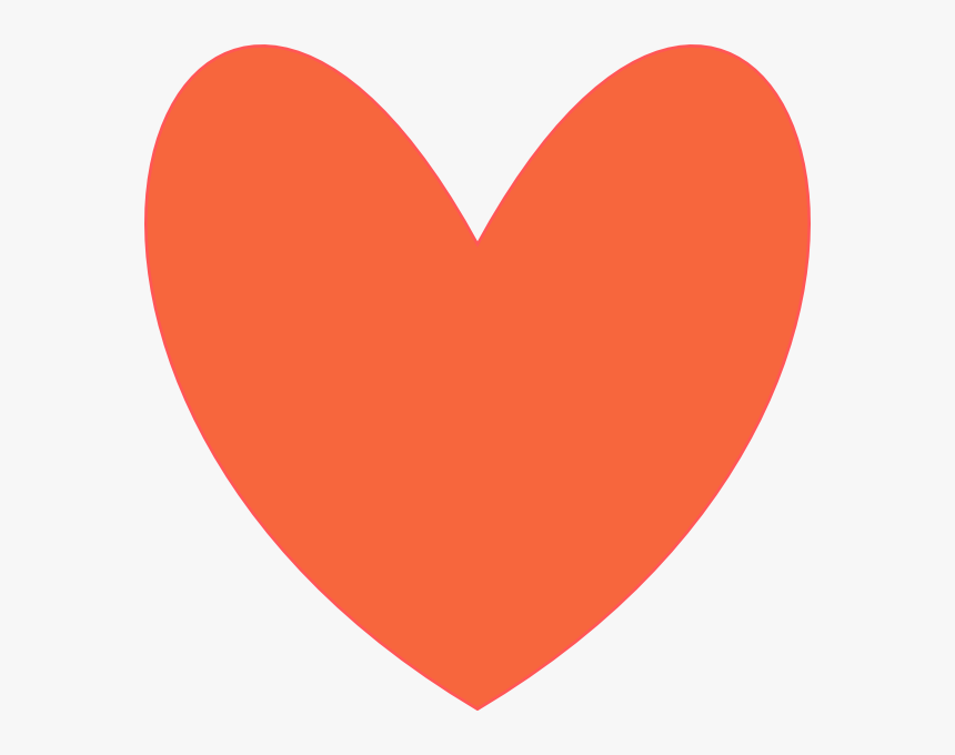 Orange Coral Heart Svg Clip Arts - Cute Heart Clip Art, HD Png Download, Free Download
