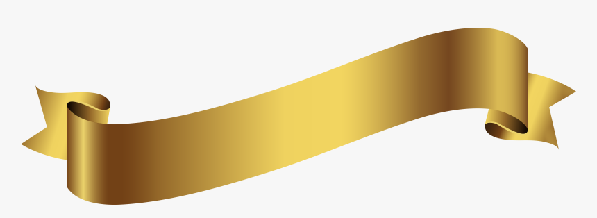 Gold Banner Ribbon Png - Gold Banner Transparent Background, Png Download, Free Download