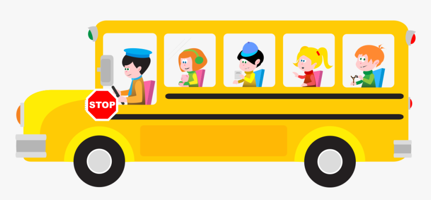 School Bus Cartoon Png, Transparent Png, Free Download