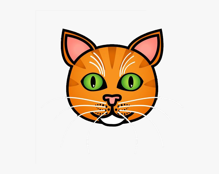 Tabby Cat Drawing Royalty-free Illustration - Orange Tabby Cat Face Drawing, HD Png Download, Free Download