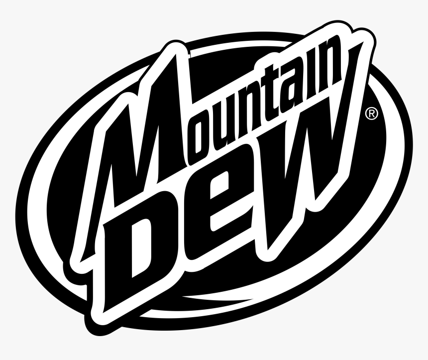 Mountain Dew Logo Black And White, HD Png Download, Free Download