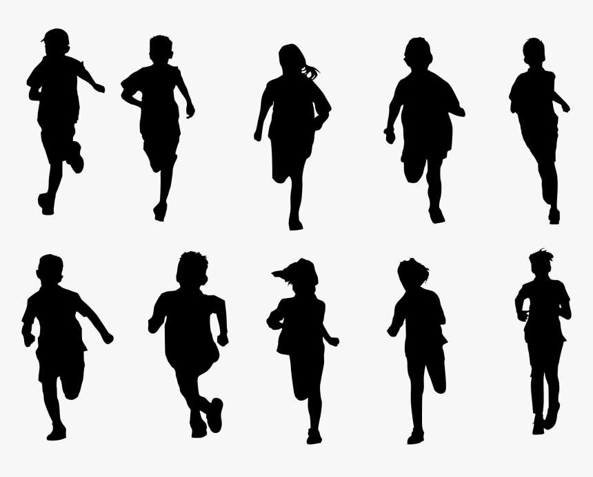 Running Png Image - Kids Silhouette Png, Transparent Png, Free Download