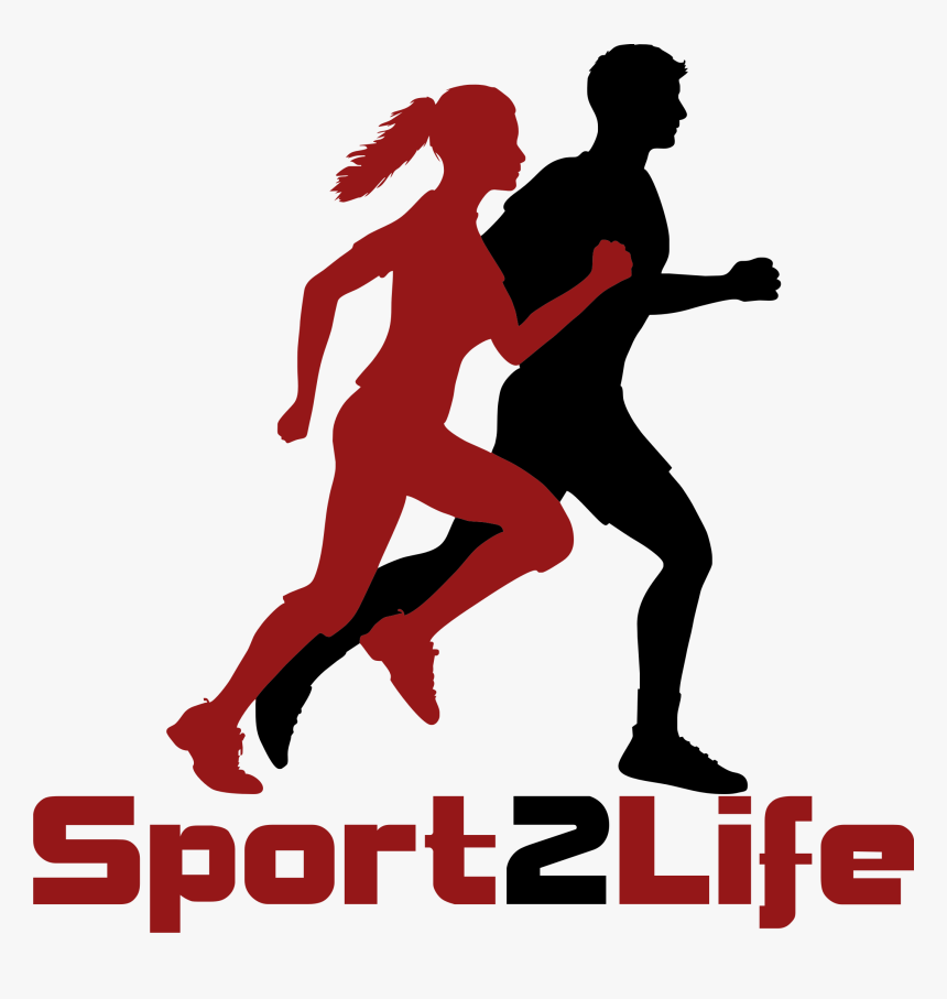 Silhouette Computer Icons Clip - Running Man And Woman Silhouette, HD Png Download, Free Download