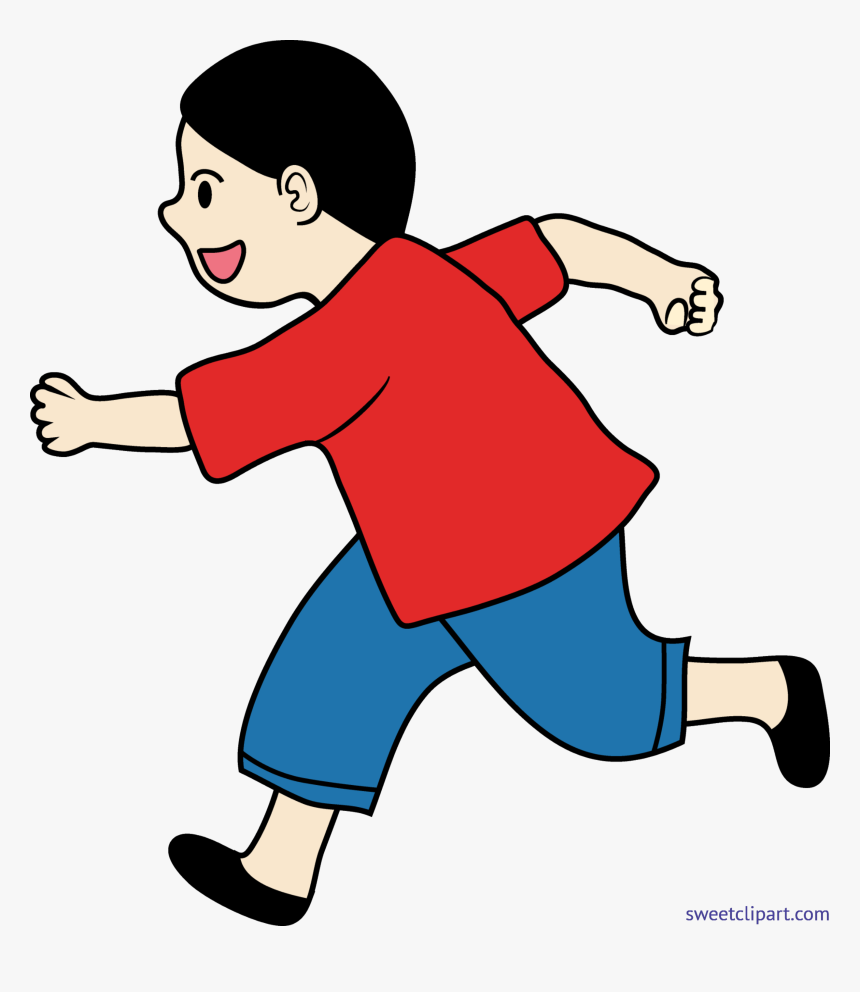 Clip Art Running Clipart Png - Kid Running Clipart, Transparent Png, Free Download