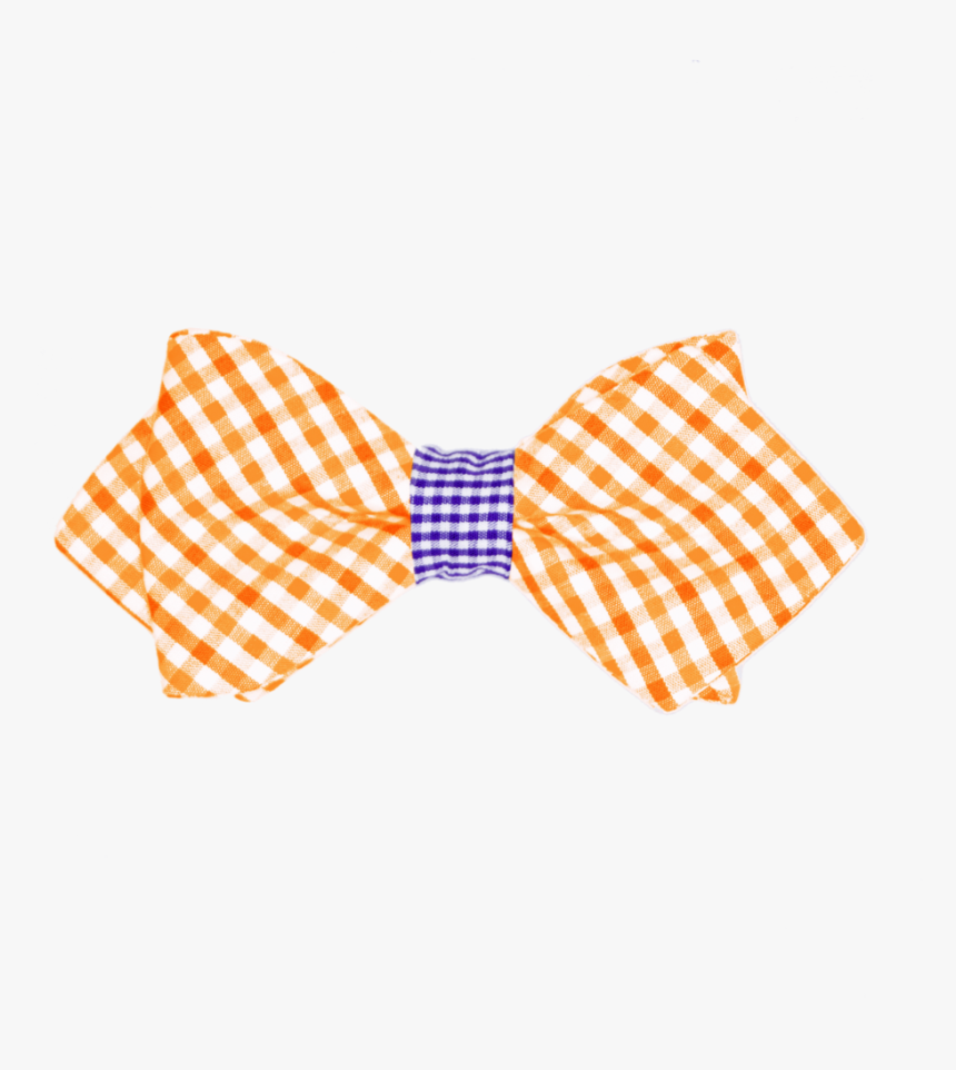 Boy"s Orange & Purple Bow Tie - Textile, HD Png Download, Free Download