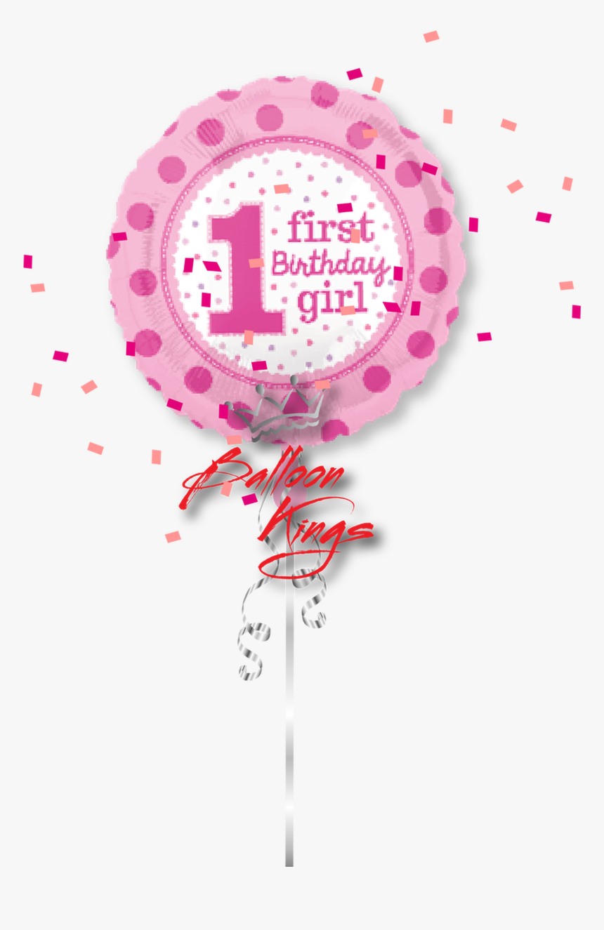 1st Birthday Girl - 1st Birthday Boy Balloons Png, Transparent Png, Free Download