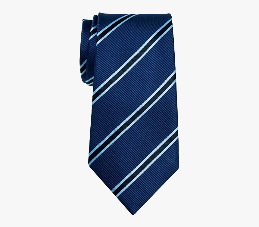 British-striped Navy Blue Tie By Retreez - Navy Striped Blue Tie, HD Png Download, Free Download