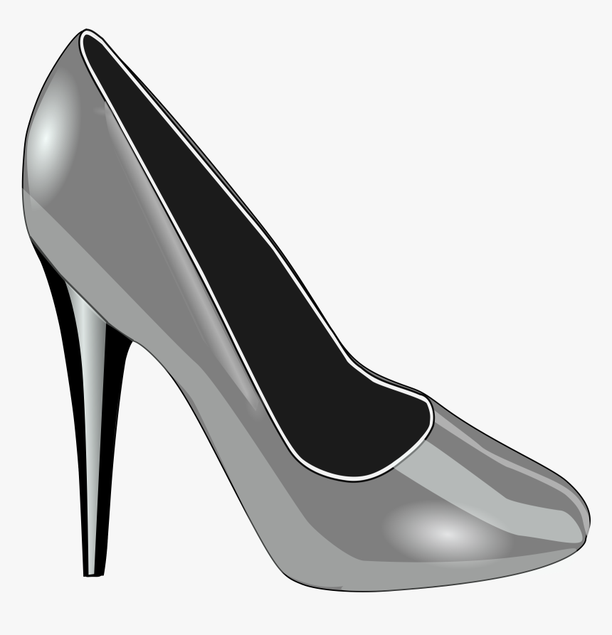 Silver Shoe Clip Arts - Shoe Clip Art, HD Png Download - kindpng