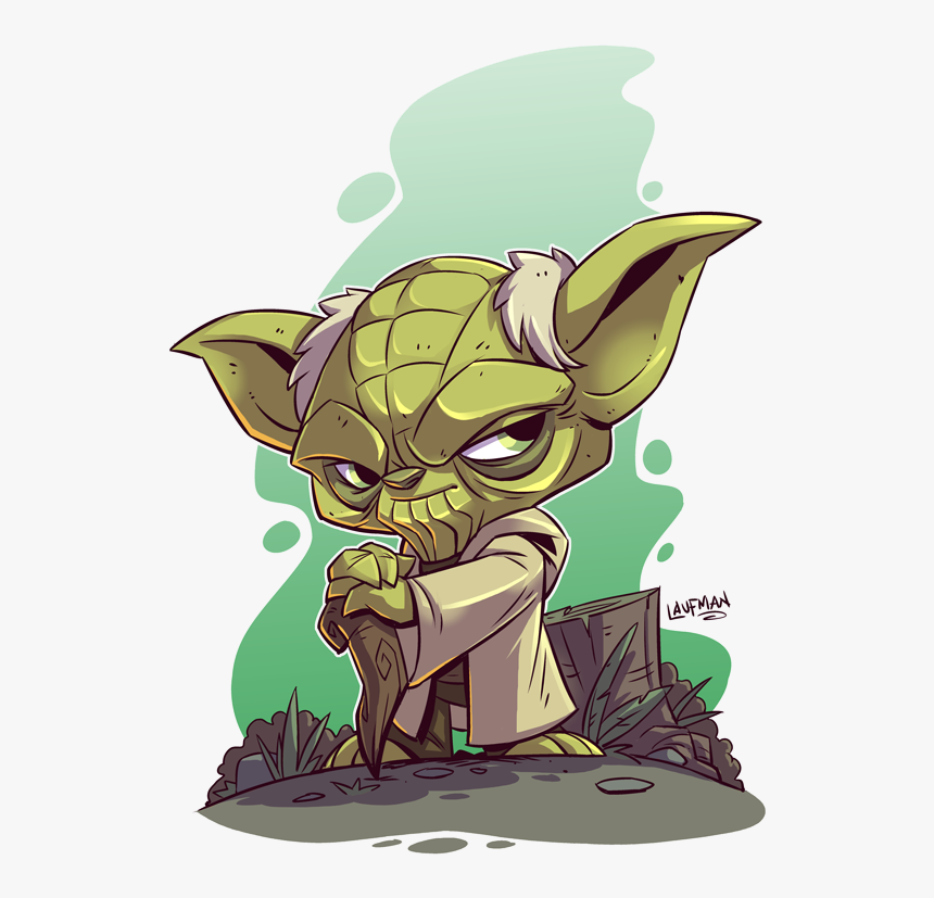 Transparent Yoda - Star Wars Chibi Yoda, HD Png Download, Free Download