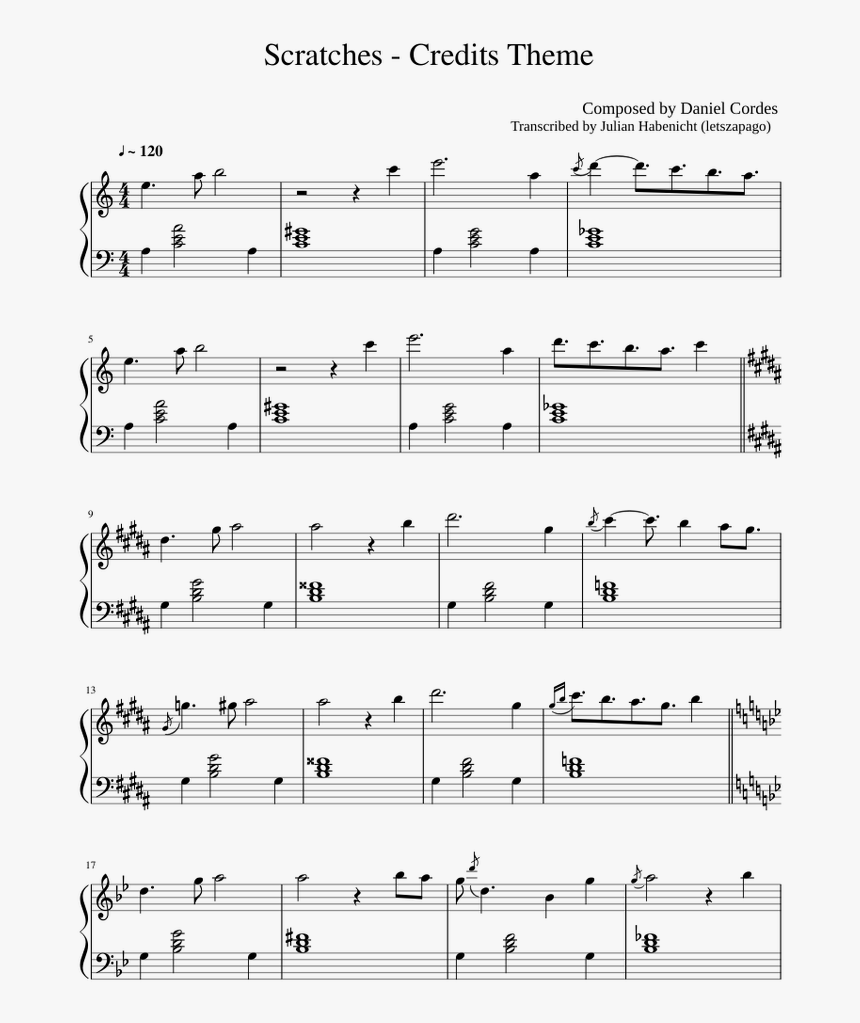 Viva La Gloria Piano Sheet Music, HD Png Download, Free Download