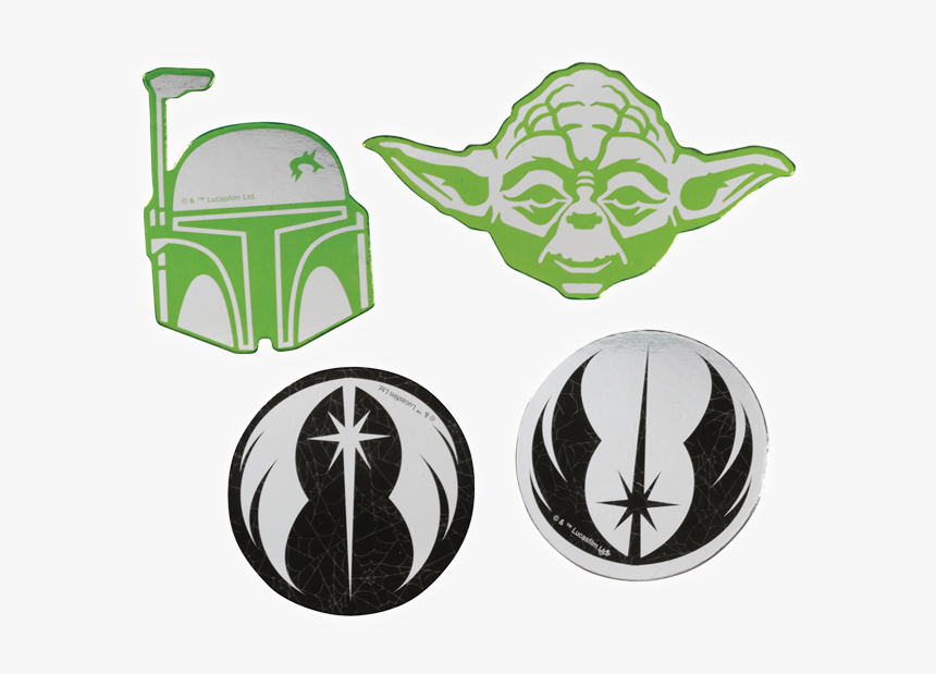 Yoda & Bobba Fett Confetti - Emblem, HD Png Download, Free Download