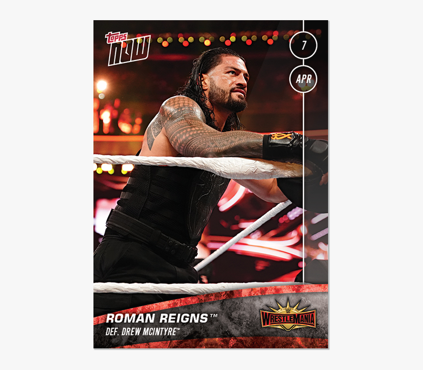 Wwe Topps Now® Card - Wwe Topps Card, HD Png Download, Free Download