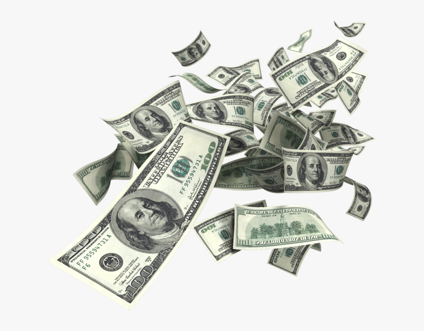 Dollars Falling Png - Dollar Png, Transparent Png, Free Download