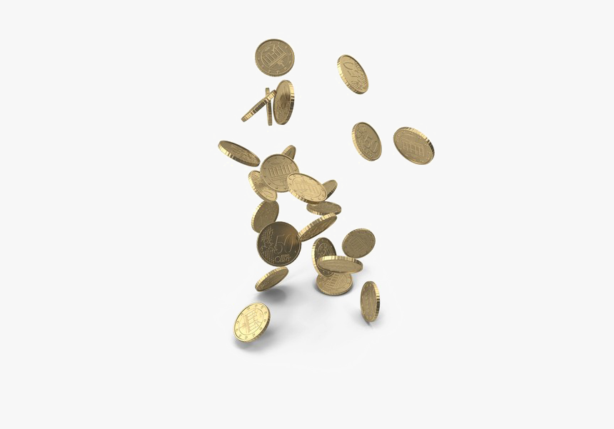 Falling Coins Picture Free Download Png Hd - Euro Coins Falling Png, Transparent Png, Free Download