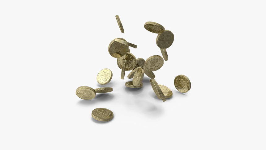 Falling Coins Download Hd Png - Coins Falling Pound Png, Transparent Png, Free Download