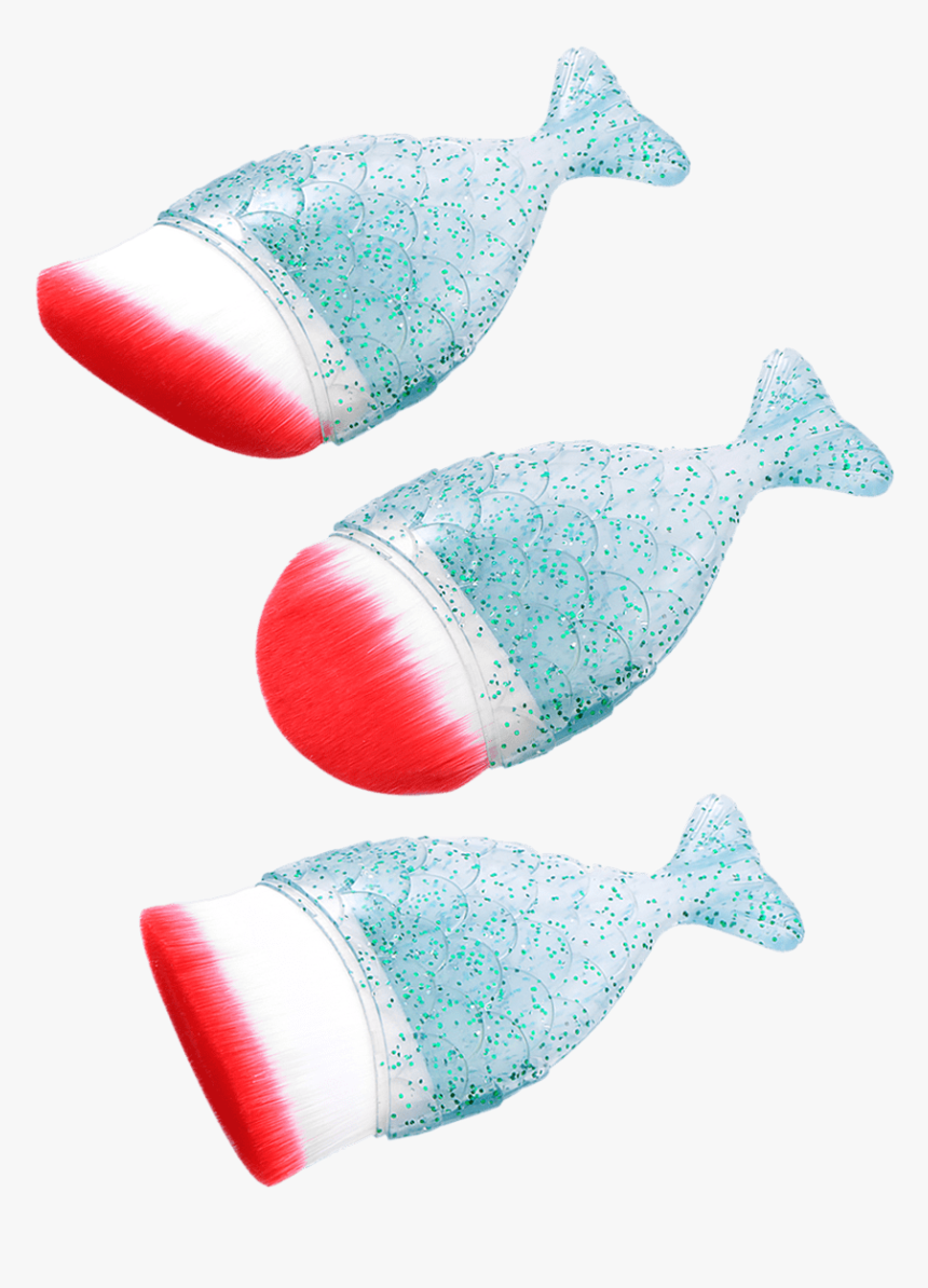 Outfit 3pcs Shimmering Mermaid Tail Makeup Brushes - Whale, HD Png Download, Free Download