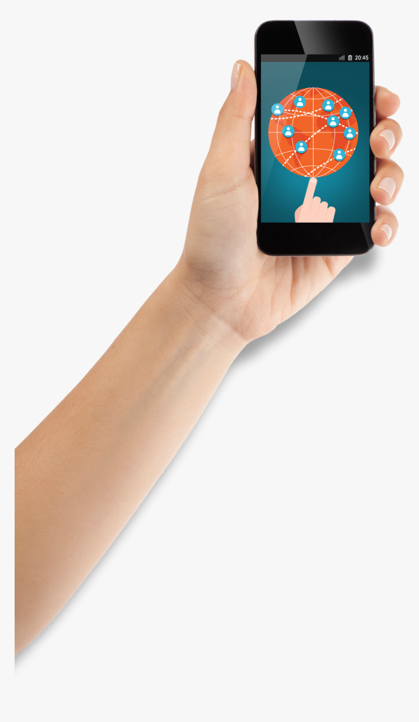 Arm Holding Phone Png, Transparent Png, Free Download